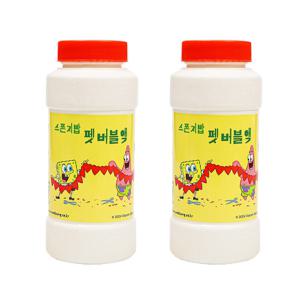 월성 스폰지밥 펫버블액180ml X 2개 비눗방울 놀이 리필용 이벤트 버블