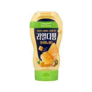 풀무원 리얼 디핑 할라피뇨 체다 치즈 소스 310g 나초 피자 치킨 매콤 고소