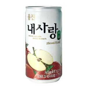 사과 주스 미니 캔 180ml 30개 1박스 음료수 드링크 단체 행사 학교 간식