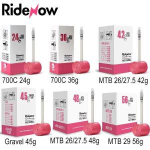 tpu튜브 RideNow 자전거 내부 튜브 700c 도로 MTB 자갈 26 인치 28 29 초경량 프렌치 밸브 45mm