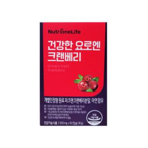 뉴트리원 건강한 요로엔 크랜베리 500mg X 60캡슐 1박스_MC