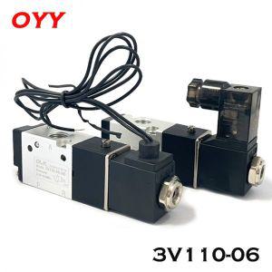 솔레노이드 밸브 전기 공압 제어 공기 가스 코일 볼트 2 포지션 3 포트 DC12V 24V AC110V 220V 3V110 06 46