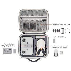 mini 2 SE/Mini 4K 드론 액세서리 휴대용 여행 숄더백 DJI 미니 소형 운반 케이스 PU 가죽 보관 가방 방수
