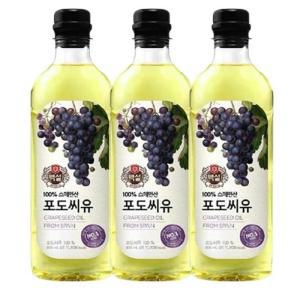 CJ제일제당 백설 스페인산 포도씨유 900ML x 3