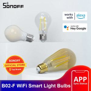 SONOFF B02 F Wifi Led 전구 필 라 멘 트 스마트 E26 E27 120V 220V 밤 빛 Dimmable 따뜻한 화이트 조명 Go