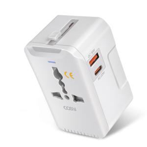 해외여행용 멀티 충전 아답터 플러그 고속충전 20W PD QC3.0 USB 만능플러그 프리볼트 전세계 가능