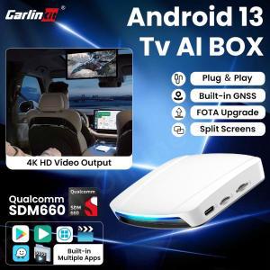 카링킷 Carlinkit UHD TV 안드로이드 퀄컴 8 자동 카플레이 무선 지지대 온라인 4K HD 비디오 출력