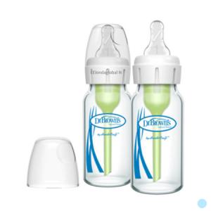 닥터브라운 내로우넥 신생아 전용 유리젖병 120ML X2P_MC