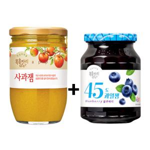 복음자리 사과잼 620g + 45도 블루베리잼 350g