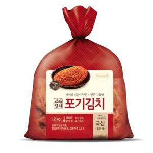 [보리보리/베스트식품]아워홈 이남김치 포기김치 1.2kg x6개 한박스