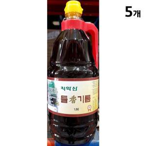 [XBJ7H053_47]들향기름 치악산 1 8L X5 참향기름 참맛기름