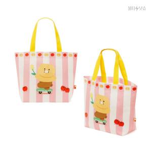 춘식이 굿즈 쇼퍼백 핑크 아트웍 리유저블백 M 54x38.5cm