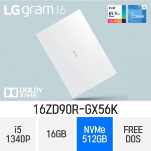 LG 2023그램 16ZD90R-GX56K i5-1340P/D5-16GB/512GB/WQXGA/350nit/PD/1.2kg/ ND