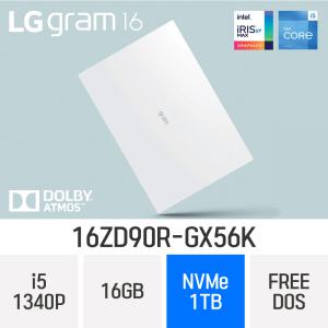 LG 2023그램 16ZD90R-GX56K i5-1340P/D5-16GB/1TB/WQXGA/350nit//PD/1.2kg/ ND