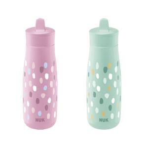 [누크] 미니미 Flip 2in1 빨대 드링킹컵 450ml 핑크/민트