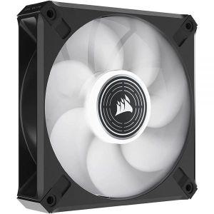 CORSAIR ml120 LED 엘리트 120mm 마그네틱 부상 화이트 팬 에어가이드 포함 싱글 팩 블랙 290306