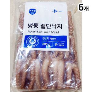 이츠웰 절단낙지(M 500g) X6 냉동 즉석 손질 요리용 조리용 맛있는