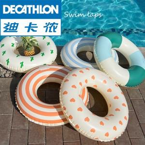 성인암튜브 성인팔튜브 Decathlon INS  수영 반지 성인 남성 및 여성 풍선 두꺼운 구명 부표 초보자 팔 겨