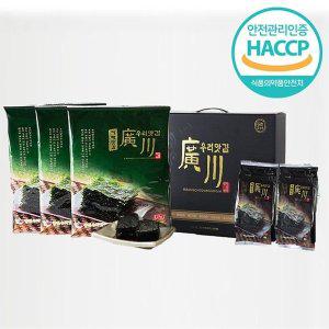 [기타][웰굿]HACCP 광천김 종합 선물세트 3호(파래전장10,재래식탁8)