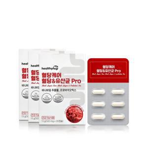 헬씨허그 혈당케어 혈당 앤드 유산균 Pro(500mg x30캡슐 x3박스) 바나바잎 추출물 프로바이오틱스