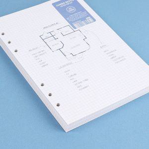 워너디스 A5 6공 점보 리필 4mm 모눈 내지다이어리액세서리 부자재 속지 용속지 교체용 와이드 그리드