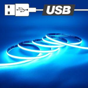 USB전원타입 COB 면발광 LED바 아이스블루LEDCOBLED LED 자동차LED 차량용LED 조명 라이트 용LED USBLED