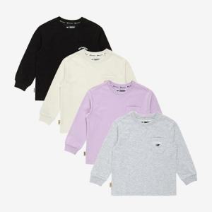 뉴발란스키즈 ESSENTIAL 에센셜 긴팔티 NK9BD3101U (FW) (70)Violet