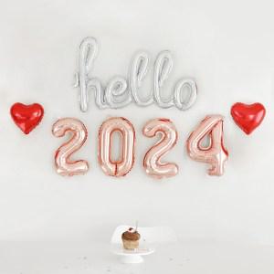 파티아일랜드 Hello 2024 연말 파티 세트 새해 연말