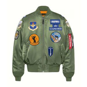 ALPHA INDUSTRIES MA1 레귤러 스쿼드론 Sage 569053