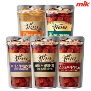 칸타타 아이스 커피 5종 230ml 10개[바닐라/블랙/카라멜마끼아또/스위트/아메리카노/헤이즐넛]