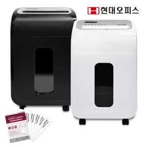 [현대오피스] 문서세단기 PK-1015CD+오일페이퍼 사무용 최대 15매 파지함 20L 블랙/화이트 택1