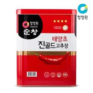 청정원 순창 태양초 진골드고추장 14kg