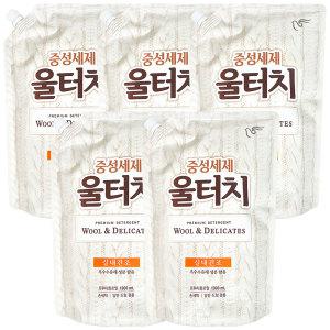 피죤 울터치 중성세제 울샴푸 리필 1.3L 5개