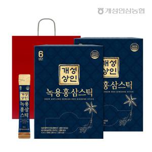 개성상인 녹용홍삼스틱 10ml x 100포 2박스(총 200포) +쇼핑백 증정