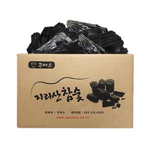 꾸버스 지리산 참숯 15kg 박스숯 백탄 야자숯 착화탄 캠핑숯 구이용 바베큐숯