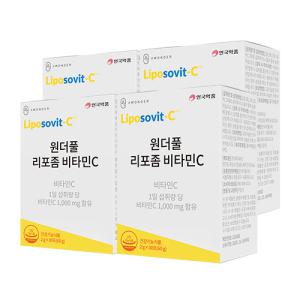 안국약품 원더풀 리포좀 비타민C 1000mg 2g x 30포 4박스