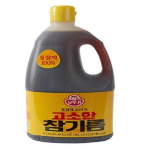 오뚜기 고소한 참기름 1.8L (통깨)