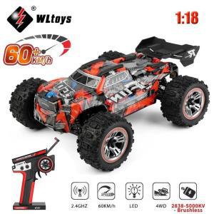 RC카몬스터트럭 대형오프로드입문용 무선 WLtoys 184008 1/18 브러시리스 RC 자동차, 고속 금속 4WD 오프로