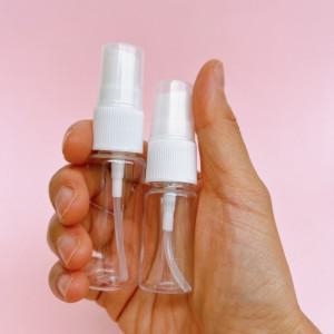 미니 스프레이 화장품 공병 10ml 20ml 빈통 여행 플라스틱 용기 샘플 향수 휴대용 분무 소분