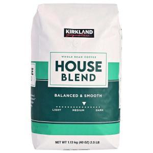 커클랜드 7090457045 Kirkland Signature Balanced and Smooth House Blend Whole Bean Coffee, Medium Roa