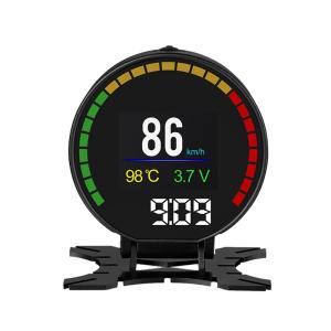 오일압력게이지 디지털 속도 허드 디스플레이 자동차 속도계 OBD2 터보 부스트 압력 계량기 경보 오일 수온