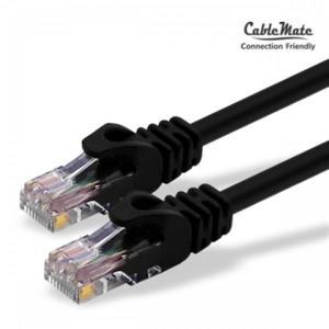 CableMate CAT.6 UTP 기가비트 랜케이블 50M 블랙 CM-LB14 연선 24AWG UL인증 난연소재 250MHz대역폭 인터