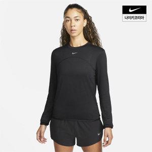 [매장정품] 나이키 NIKE 드라이 핏 스위프트 엘리먼트 UV 여성 크루넥 러닝 탑 FB4298-010