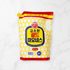 소스 오뚜기 마요네즈3.2Kg 고소한 맛있는 샐러드 요리용 조리용 골드