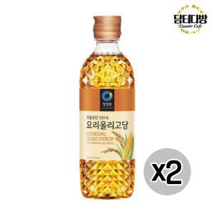 청정원 요리올리고당 1.2kg X 2개당 물엿 대용량당 식당 요리 백설당 소스 가공식품 식품