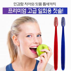 일회용칫솔 대용량 호텔 사우나 치과 프리미엄칫솔 (1000개) 1개