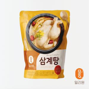 밀리원 유황 삼계탕 800g 4개 set 유황먹인 닭 단품 별미 건강 보양식 중복 즉석조리