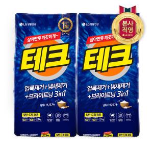 테크 3in1 분말세제 리필 3kg (진드기 사체 제거) x 2개