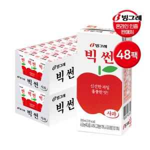 빙그레 빅썬 사과 200ml 48팩 / 과채음료