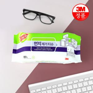 3M 스카치브라이트 먼지 제거 티슈 90매 / 정전기청소포